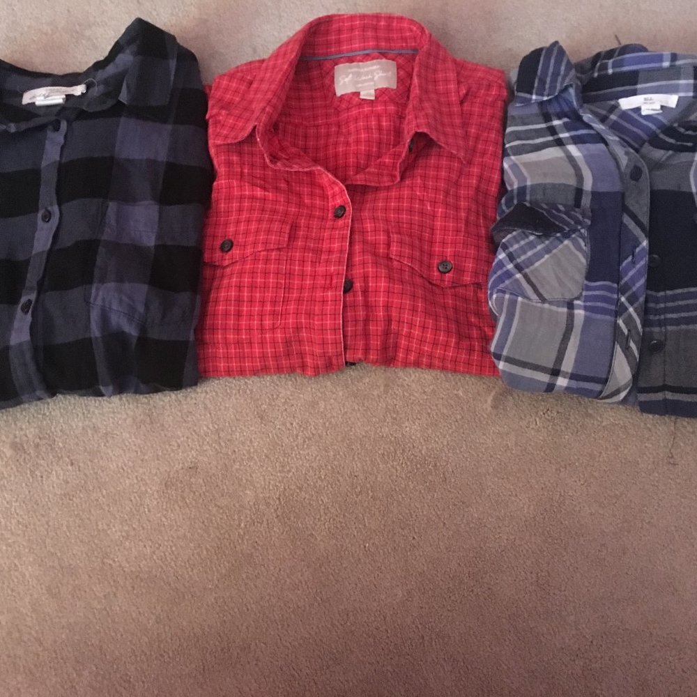 Three Flannels ( Banana Republic) 3/$30!